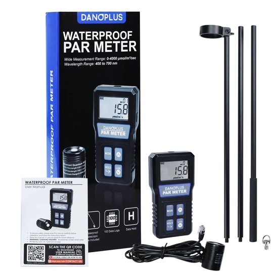 Danoplus PAR-414 Full-Spectrum waterproof Quantum PAR meter 400-700 nm with extension pole