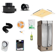 Growbox zestaw Namiot 70x70x170 + Wentylator airRoxy quiet 125mm 158m3 + Filtr węglowy Croco Filters Flat 80-120m3/h fi 125mm