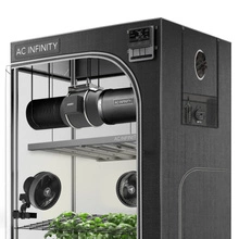 Zestaw uprawowy growbox AC Infinity 120x120x200cm - gotowy zestaw do uprawy z wentylacją, filtrem i lampą IONFRAME EVO6 500W 3.14 µmol/J