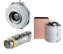 Zestaw wentylacyjny  Can Filters Filtr Węglowy 160mm + Wentylator Can Fan RKLS FI160MM 810 M3/H