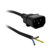 Kabel zasilający do odbłyśnika / zasilacza z wtyczką IEC, wtyczka, ø 3x1,5mm 4m