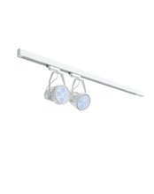 Zestaw oświetleniowy VERTICANA® 2x żarówka + holder + szyna | BIAŁY | soczewka 80°
