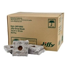 JIFFY Grow Block 10x10x6,5CM fi otworu 33mm | Karton 92szt