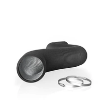 AC Infinity Przewód wentylacyjny czterowarstwowy nieprzepuszczający światła czarny 150mm 2,43m