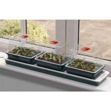 Garland elektryczny propagator TRIPLE TOP -  3 wentylowane szklarenki 76х18. 5х20.5cm