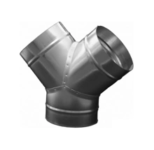 Trójnik "Y" do wentylacji z kołnierzem 200mm - do systemu wentylacji