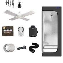 Growbox zestaw uprawowy Galaxyfarm Luna Lite 60x60x150cm + LED Agrolite 430 E27 120W + nawozy