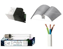 Zestaw oświetleniowy HPS 400W zasilacz + odbłyśnik + żarówka Cultilite Dual Express 400W