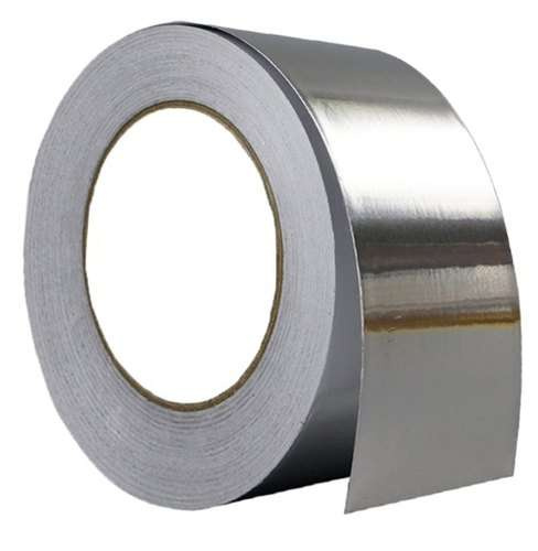 Taśma srebrna metalizowana 48mm/45m max.odporna na temperaturę max 120°C