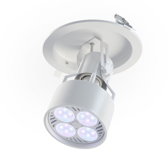 Zestaw VERTICANA® Żarówka LED + Ceiling Holder | BIAŁY | soczewka 45° 